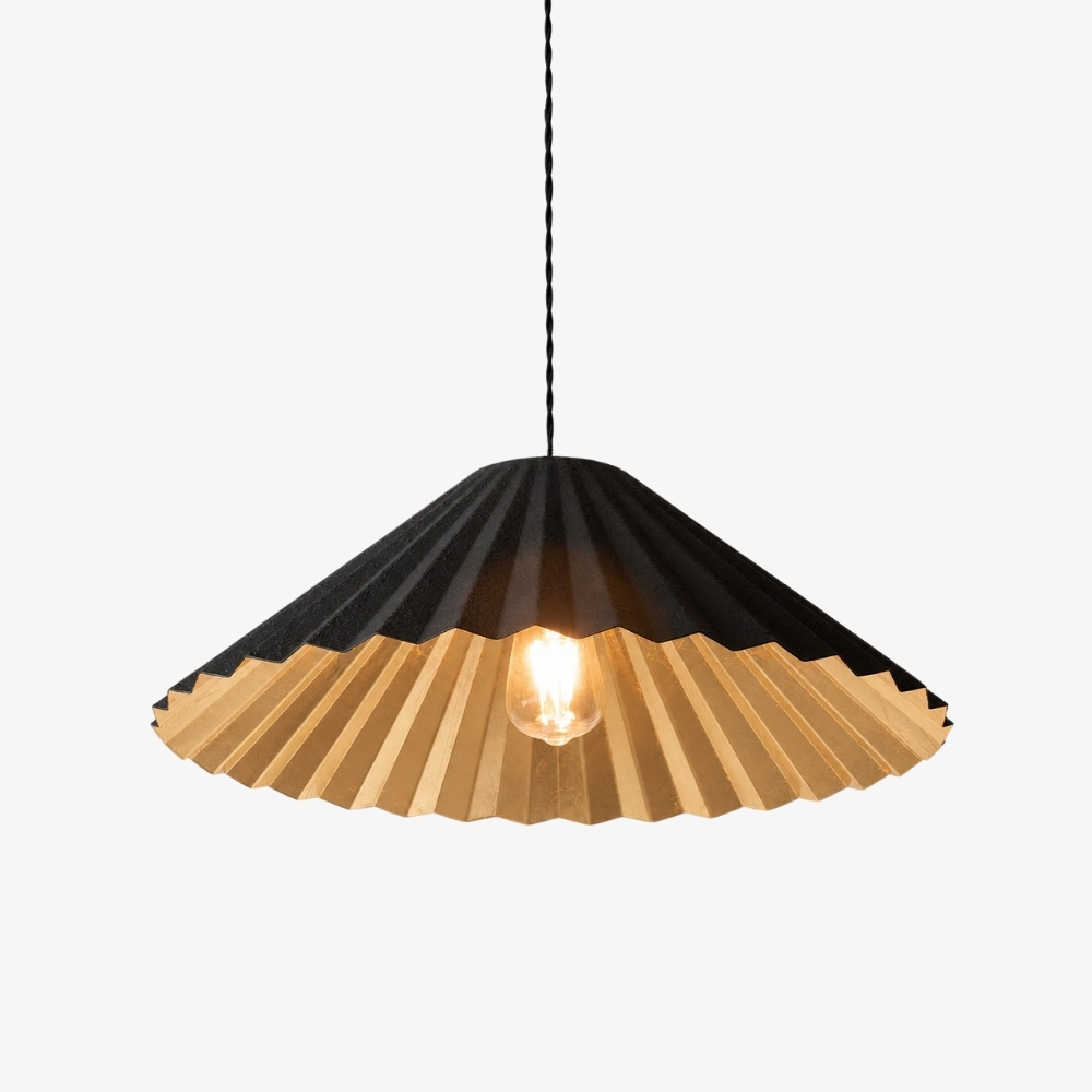 Black American metal dome pendant lamp