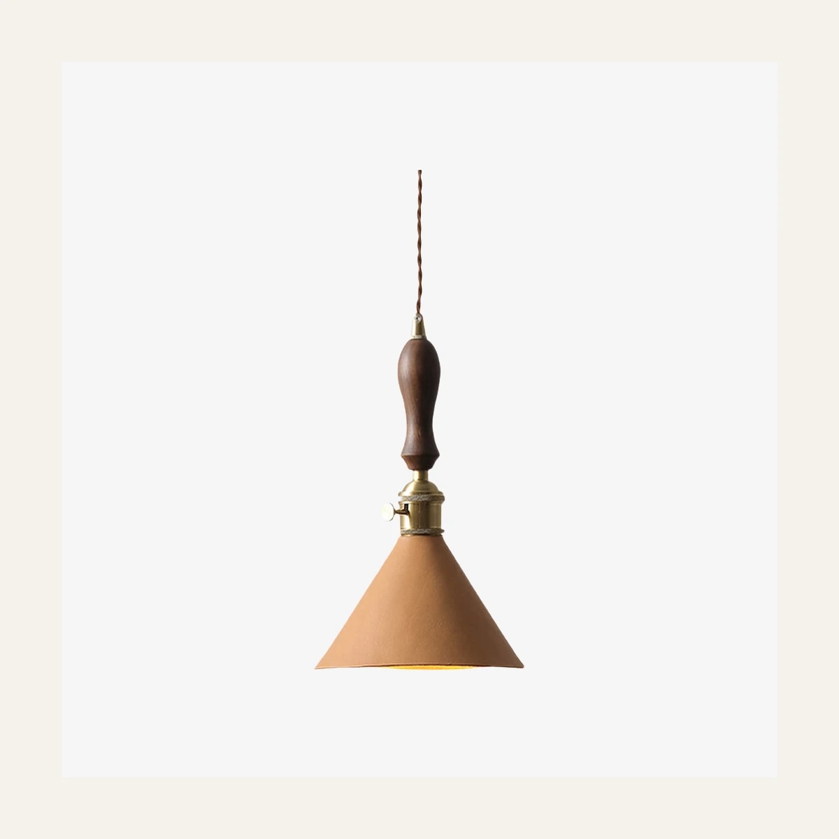 Style A primary color leather pendant light