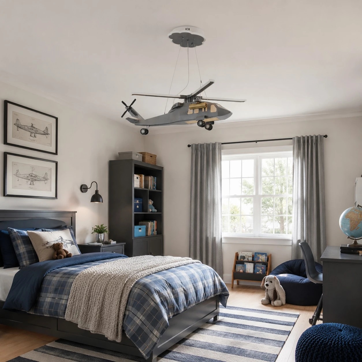 A bedroom built around flight