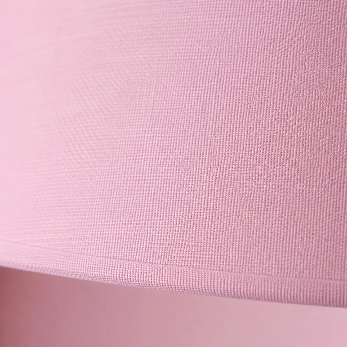 Close view of pink fabric shade weave