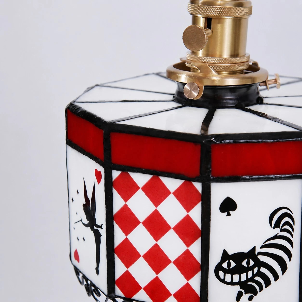 Alice Storybook Glass Flush Mount Ceiling Light detail view 1