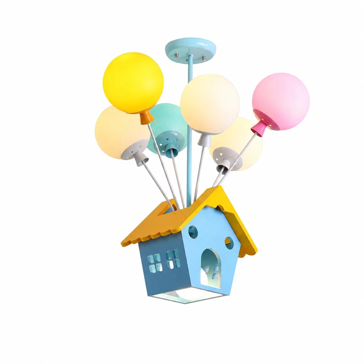 Children room LED pendant light detail