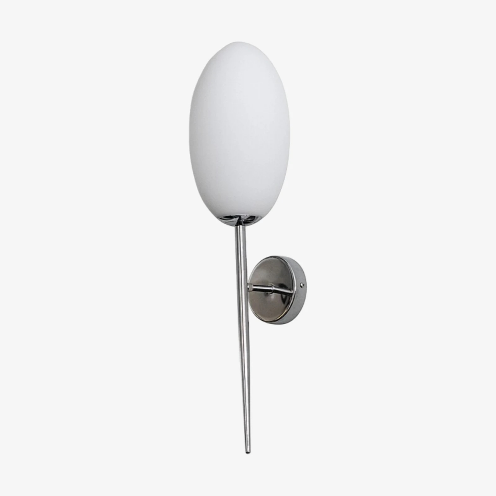 White milk glass wall sconce