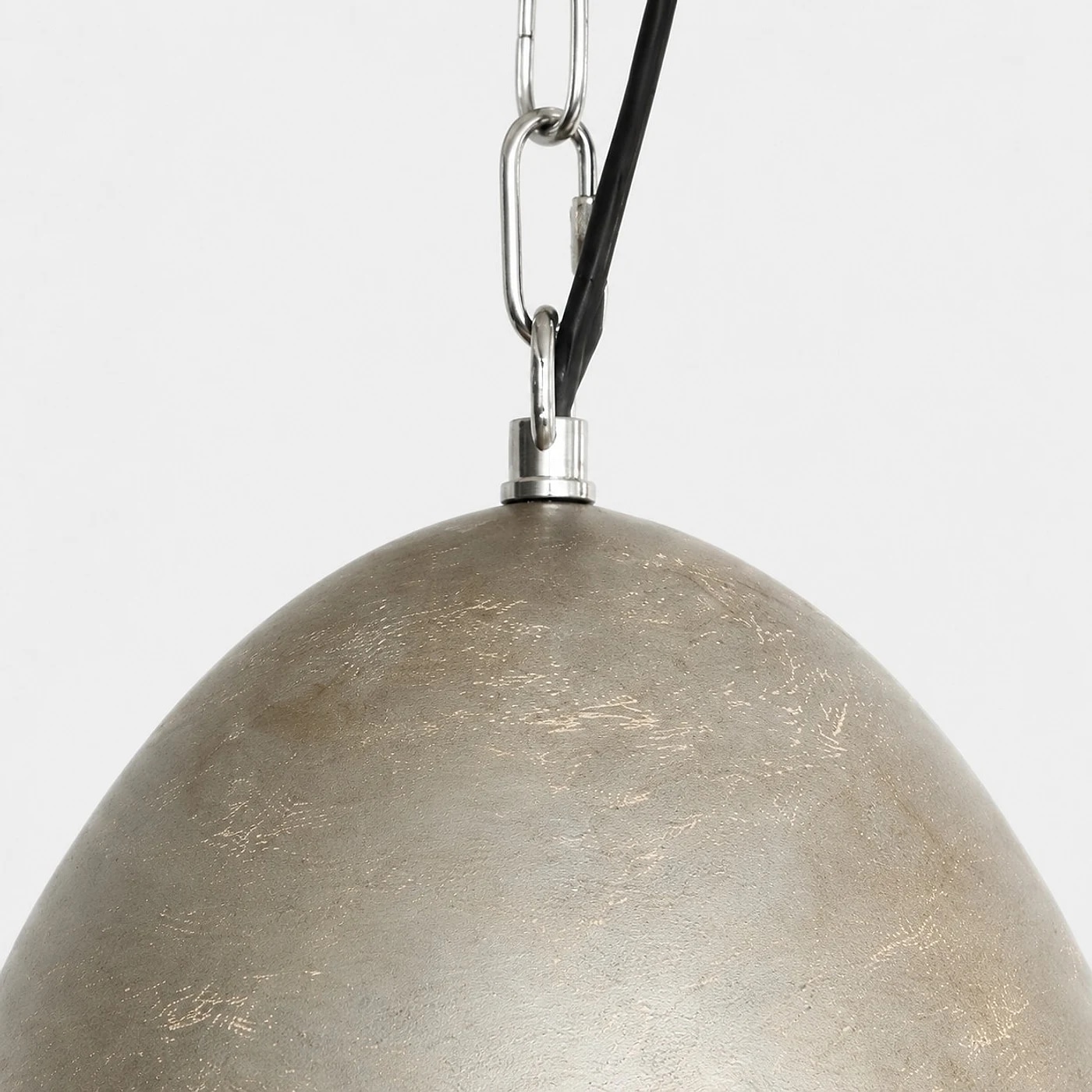Pendant chain and top hardware detail