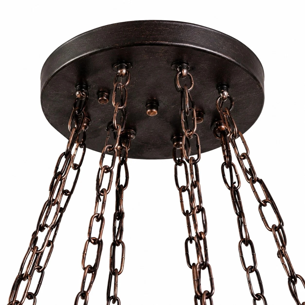 Pendant chain and canopy detail