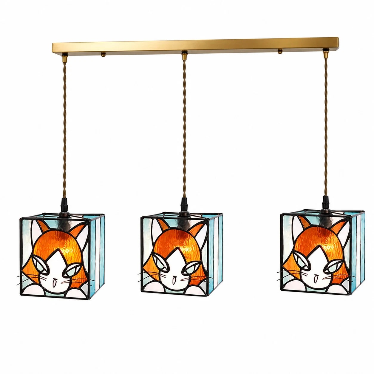 Amber Orange Linear 3-light bar 80 cm / 31.5&Prime;