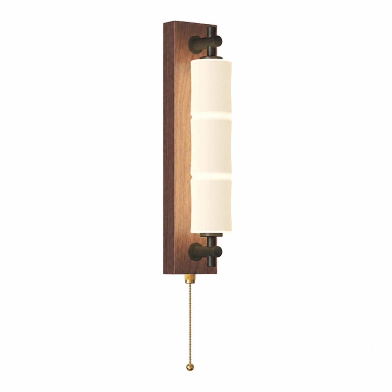 Vintage wood LED wall sconce