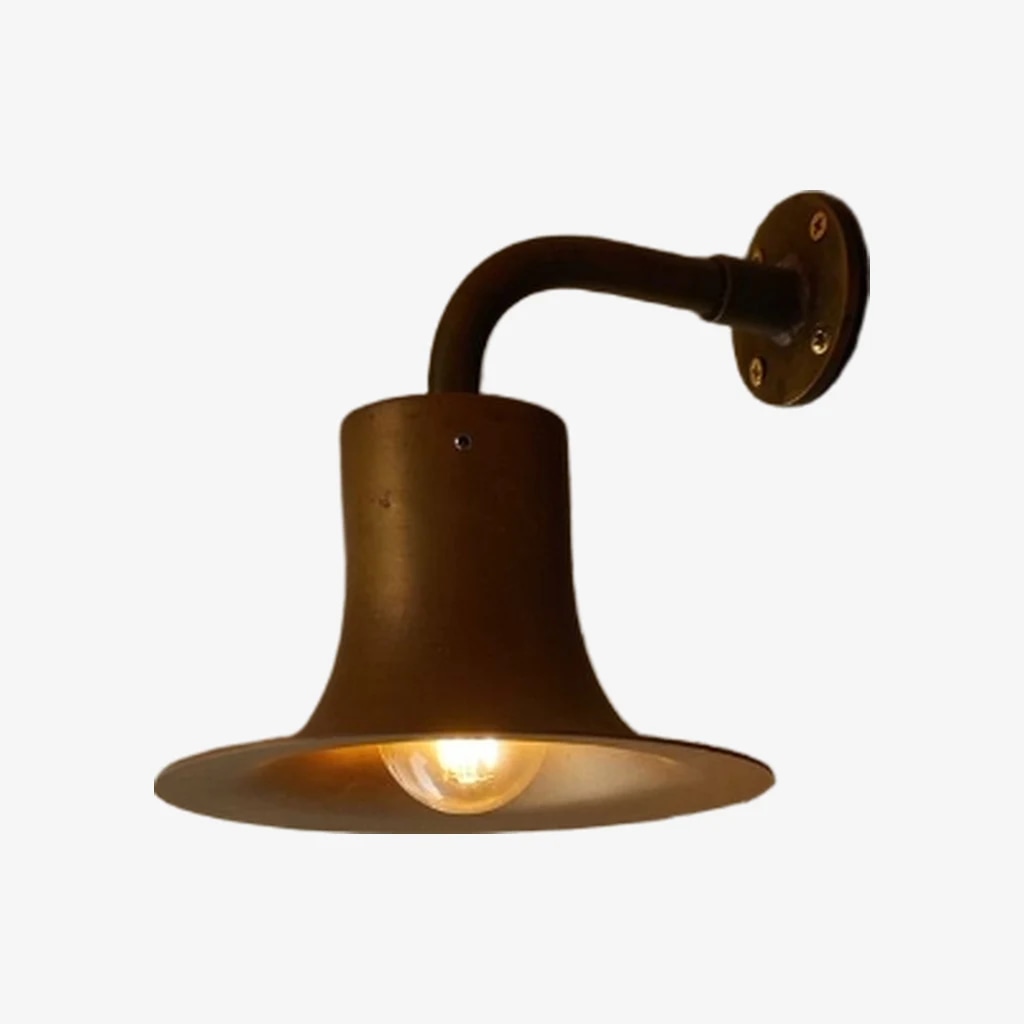 Antique brass wall sconce