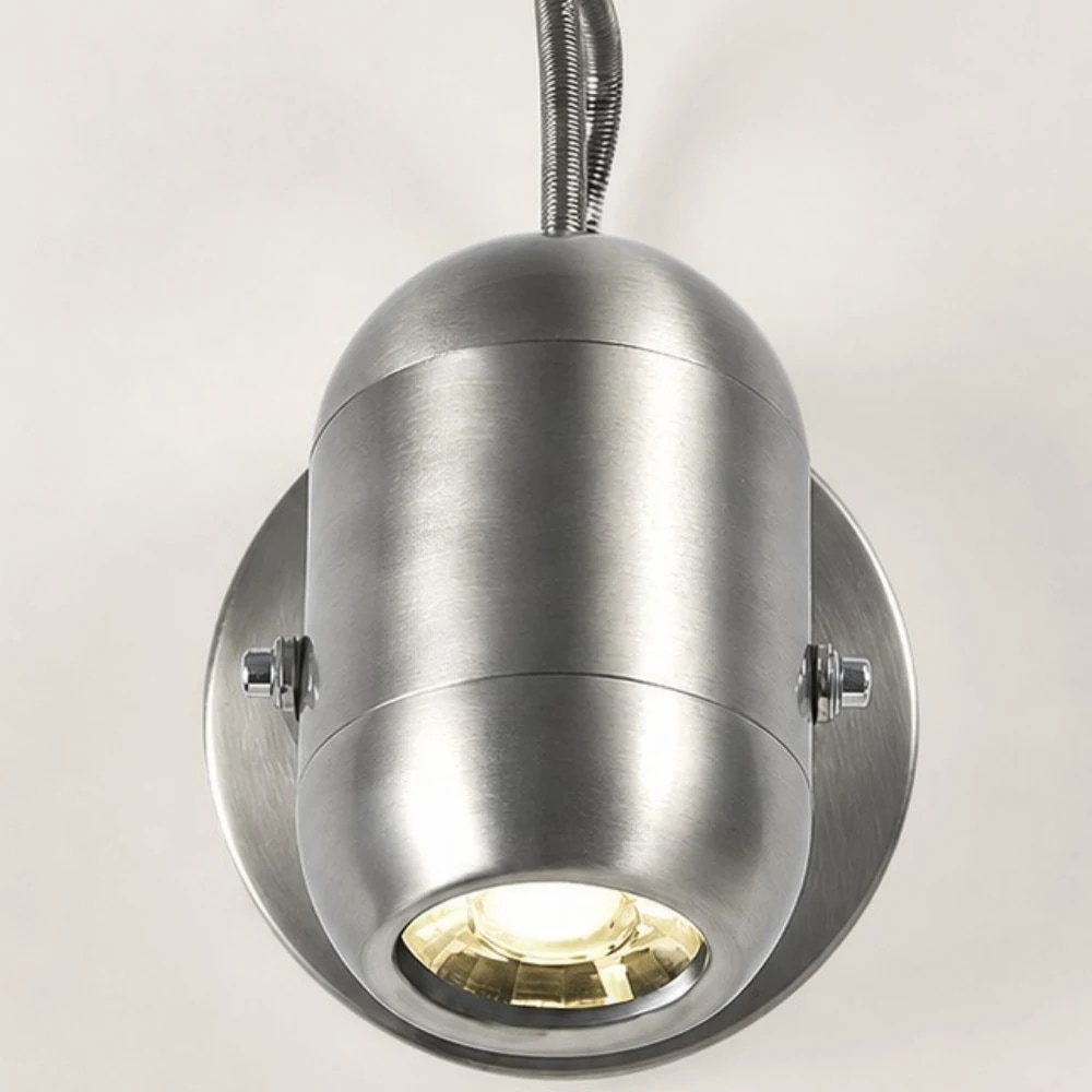 Sand nickel cylindrical lamp body with side screws