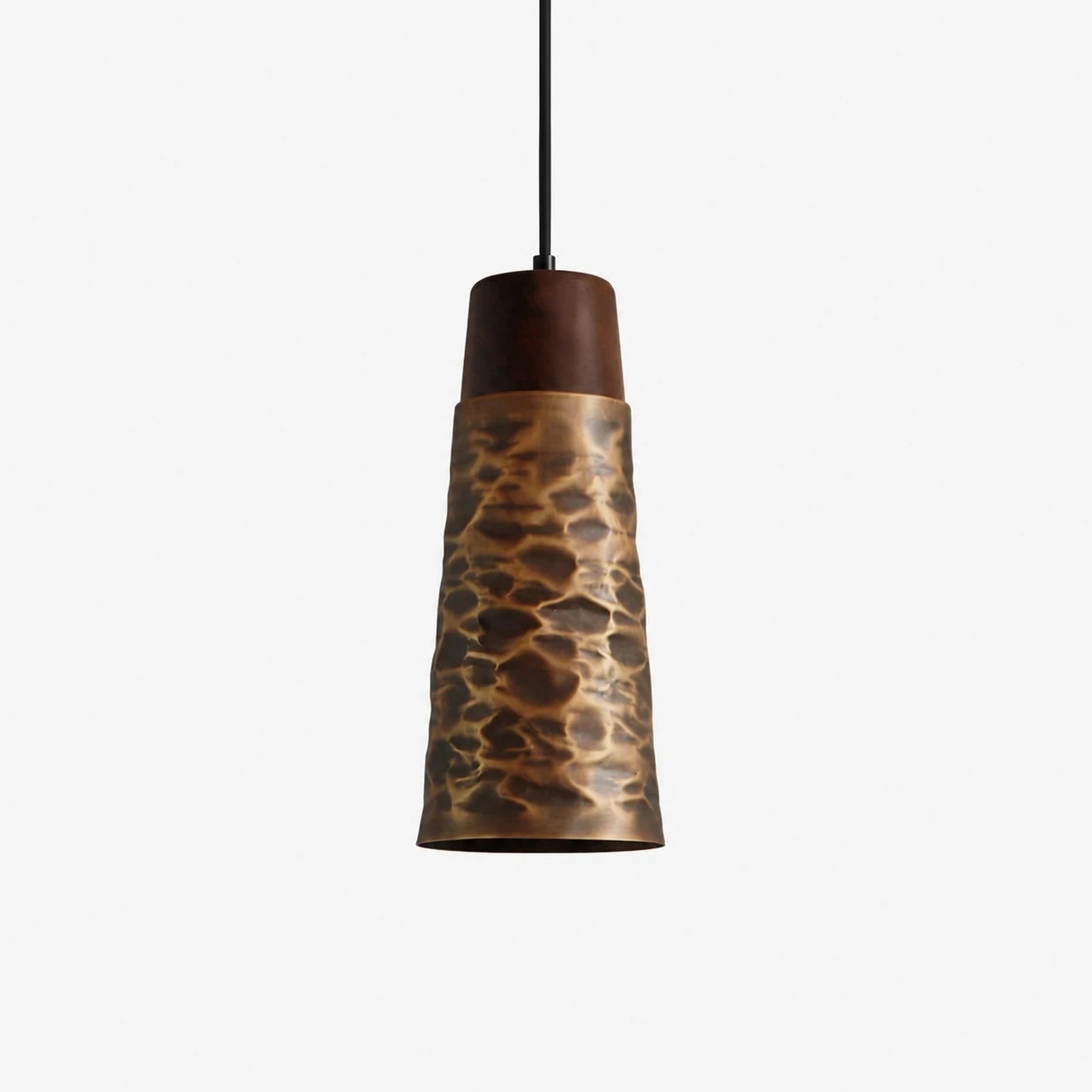 Style D Pendant hammered copper pendant