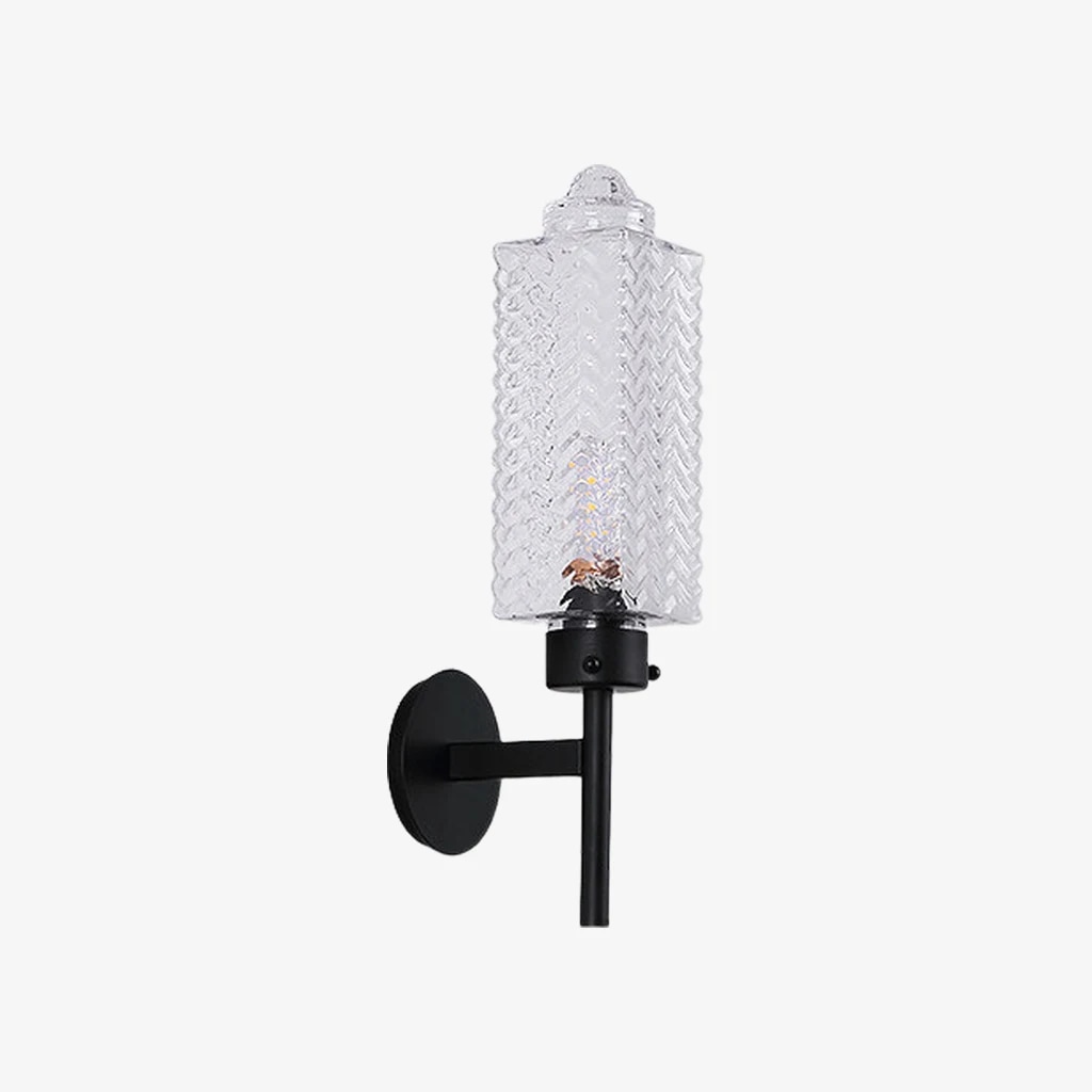Matte black finish outdoor wall sconce