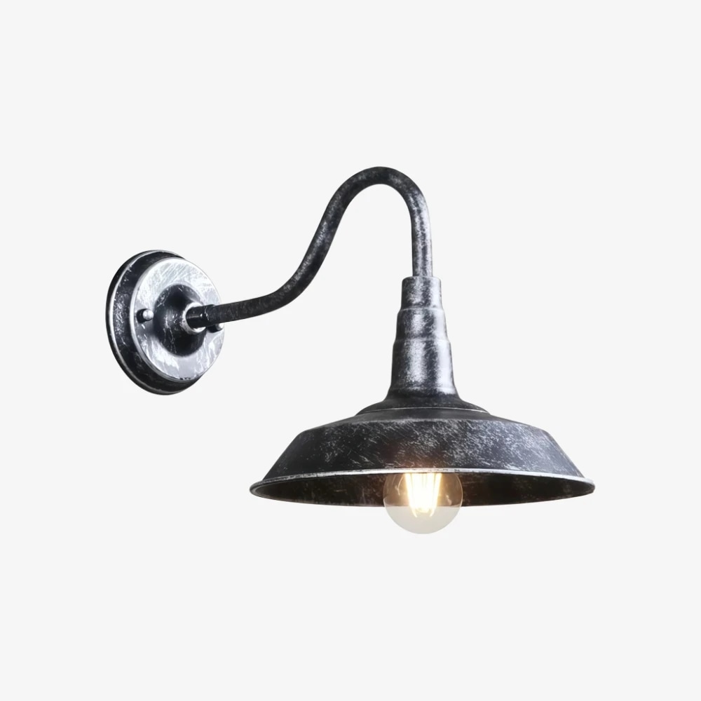 Antique silver finish Solenvo wall lamp