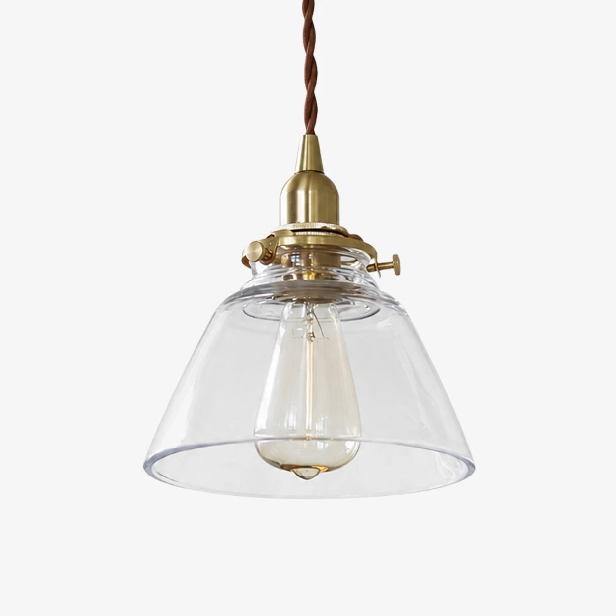 D112 brass glass pendant light product view
