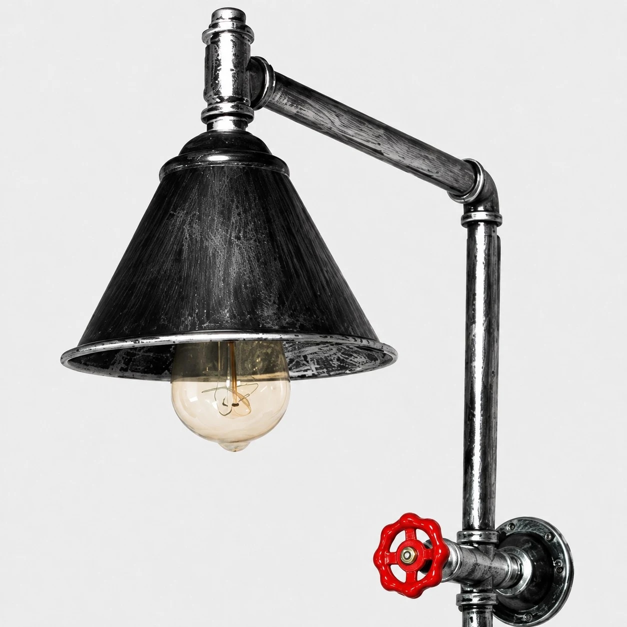 Industrial shade and pipe detail