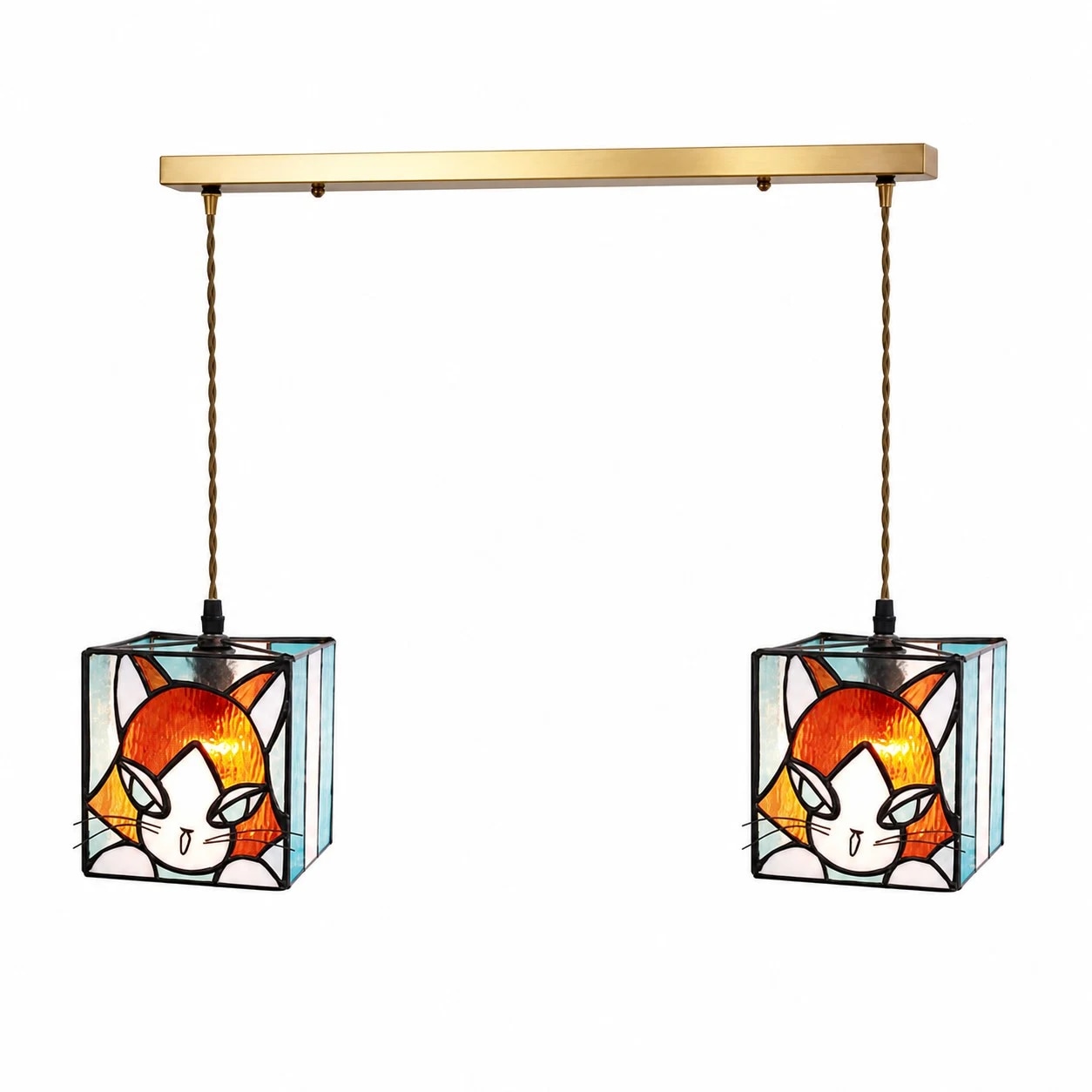 Amber Orange Linear 2-light bar 50 cm / 19.7&Prime;