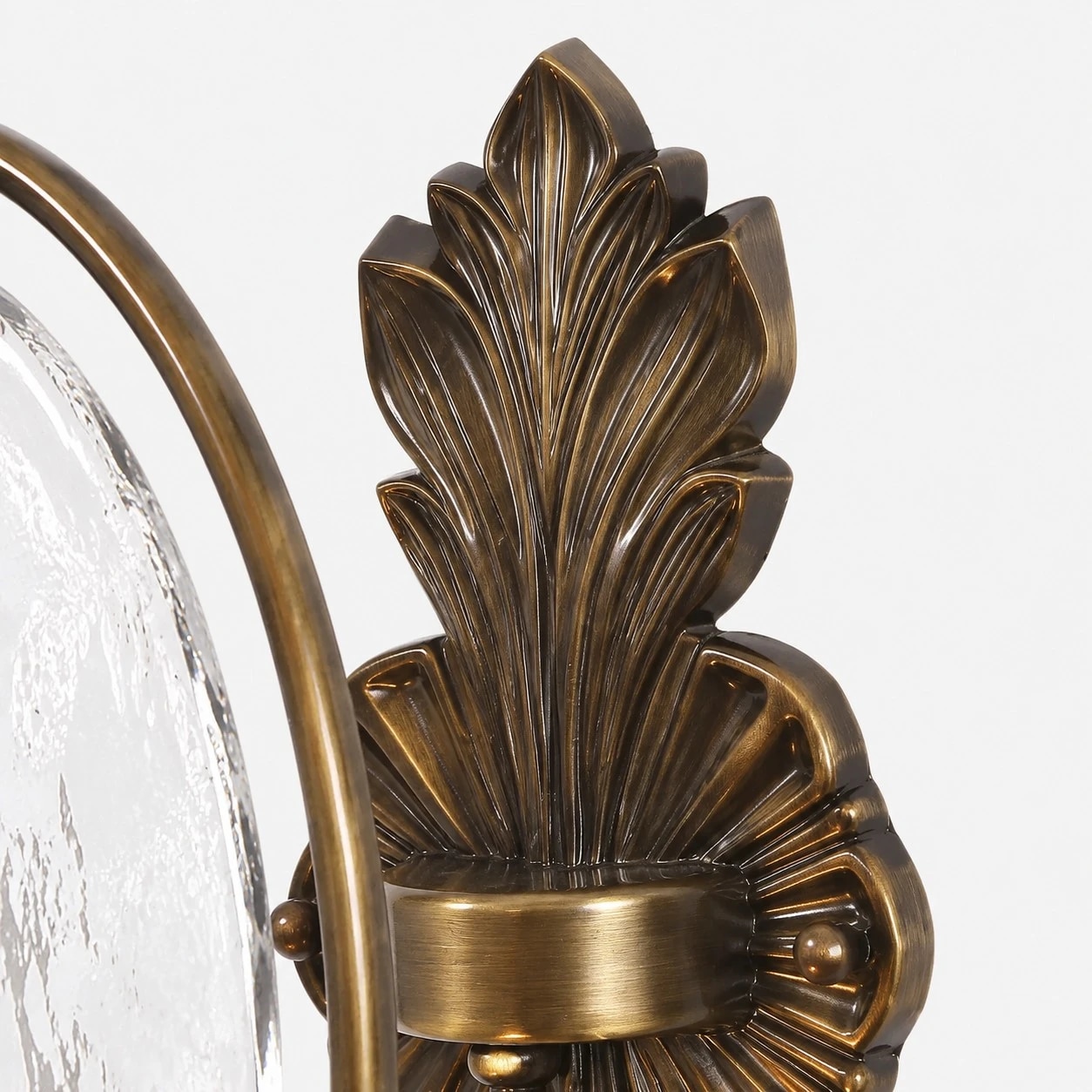 Sculpted leaf backplate