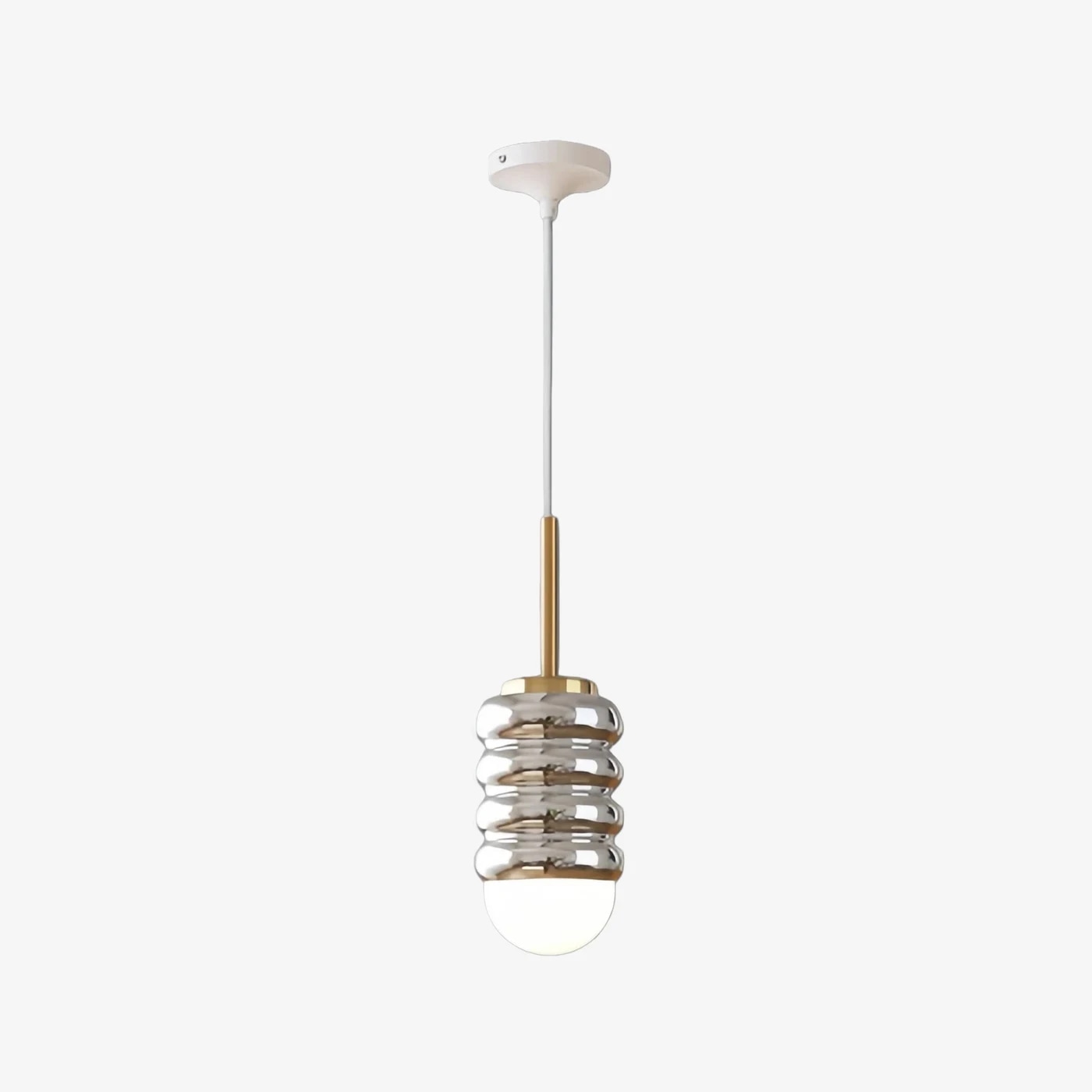 Brass + Chrome pendant