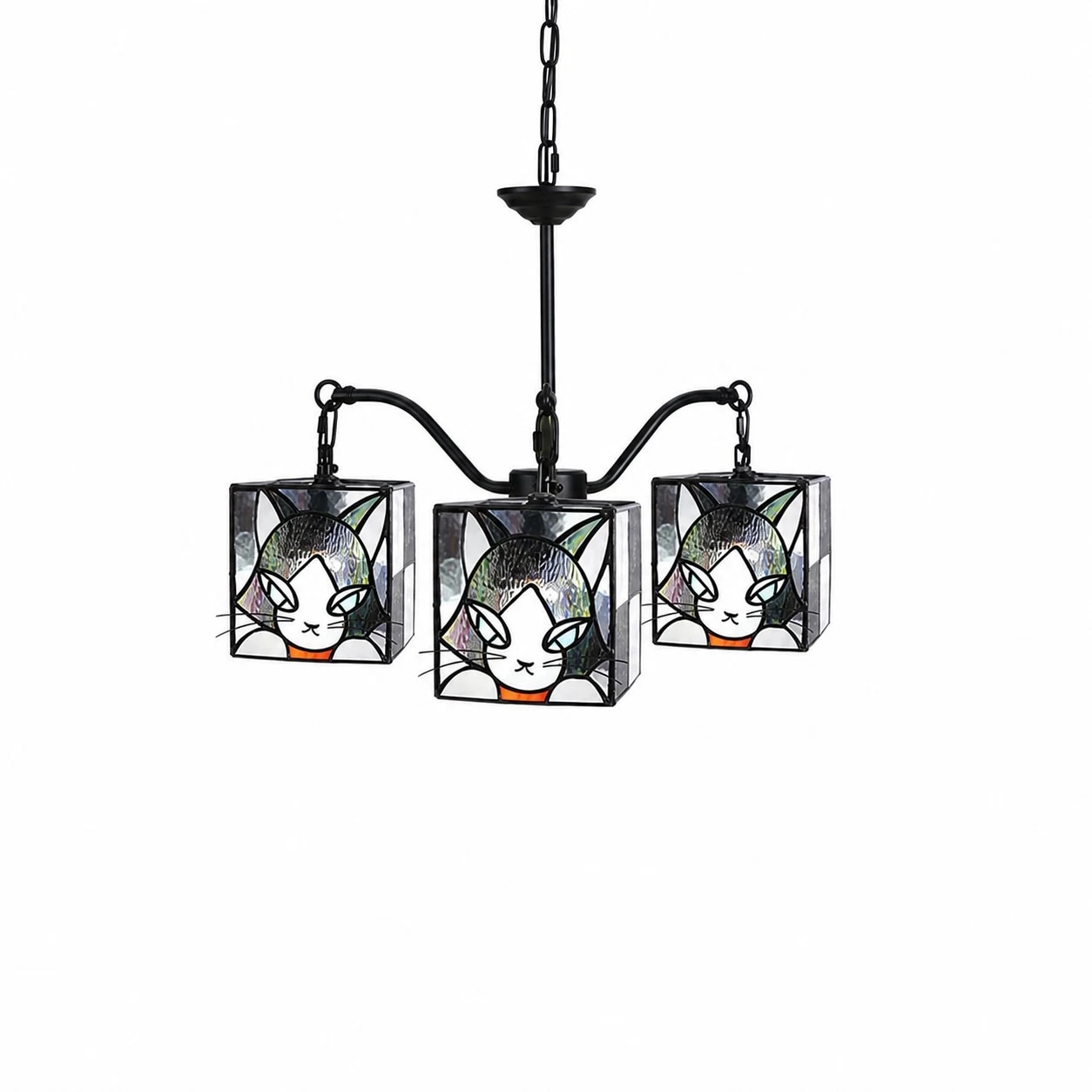 Smoky Violet Branch 3-light chandelier 58 cm &times; 53 cm / 22.8&Prime; &times; 20.9&Prime;
