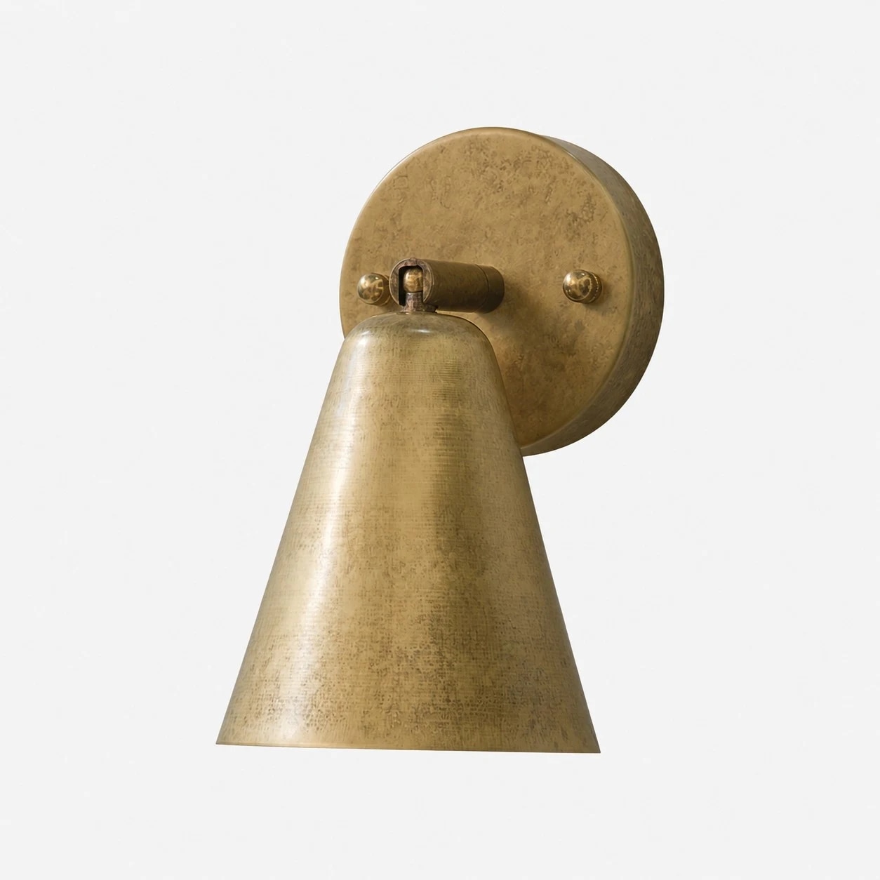 Brass finish wall lamp option
