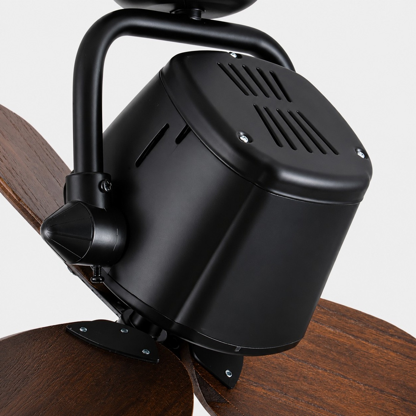 Vented black motor housing detail