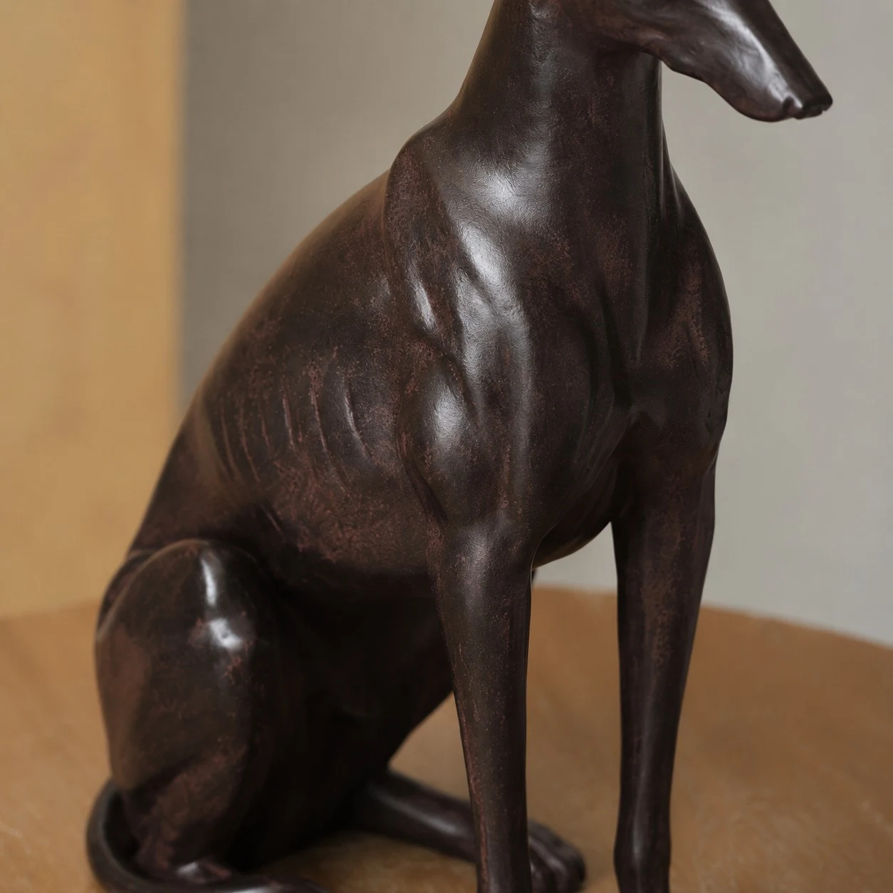 Greyhound Resin Dog Sculpture Decor body detail