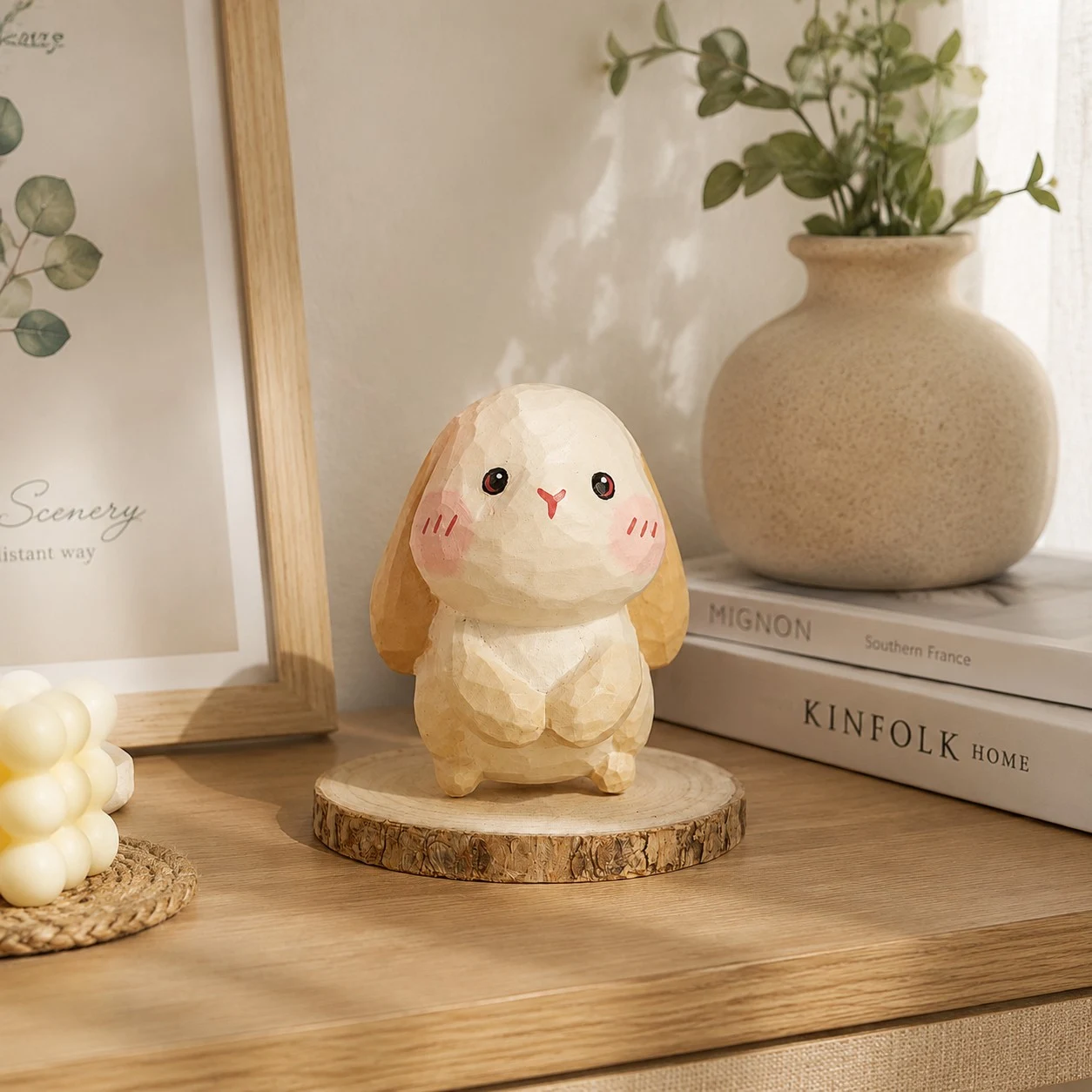 Handgesneden houten dierenbeeldjes