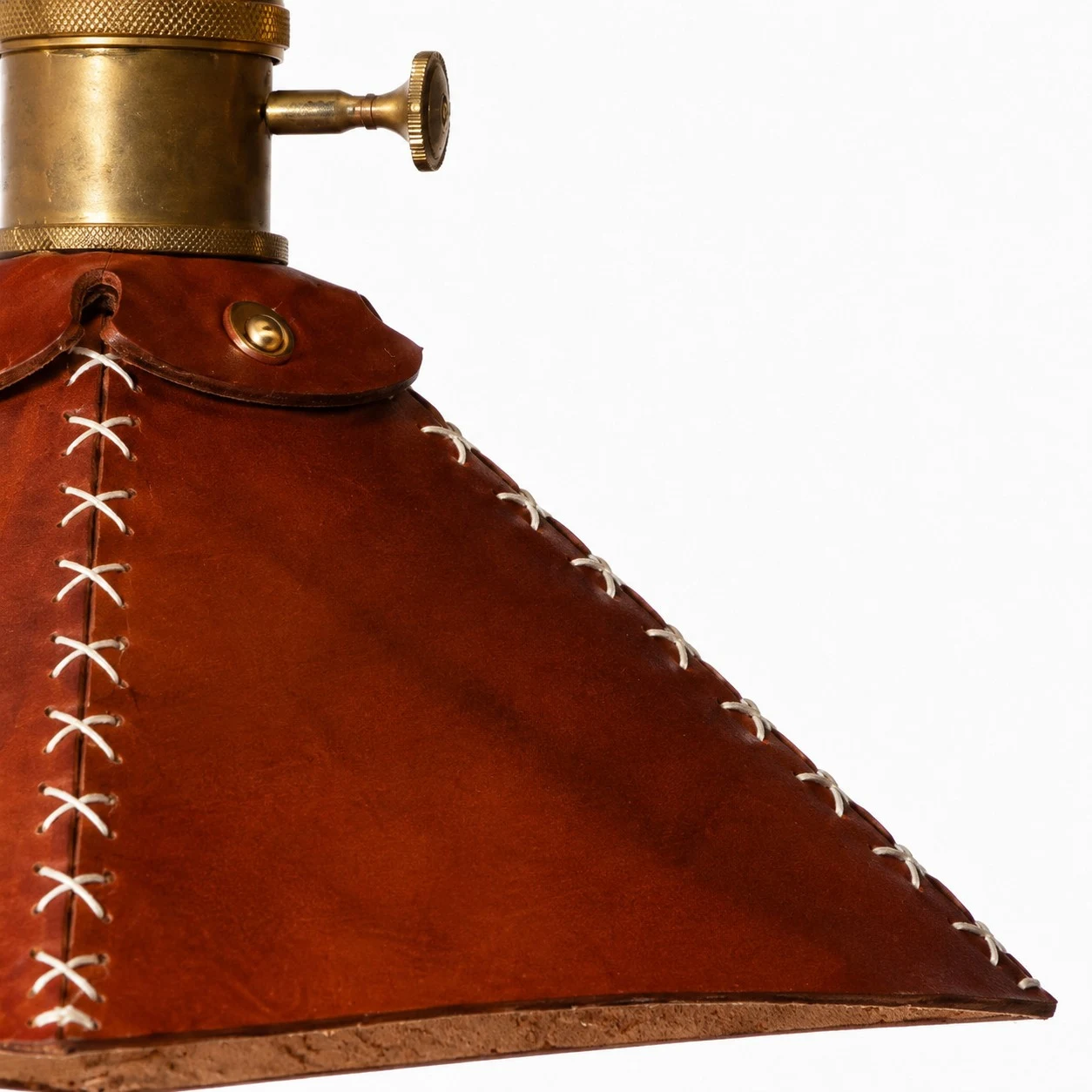 Pyramid leather shade seam detail