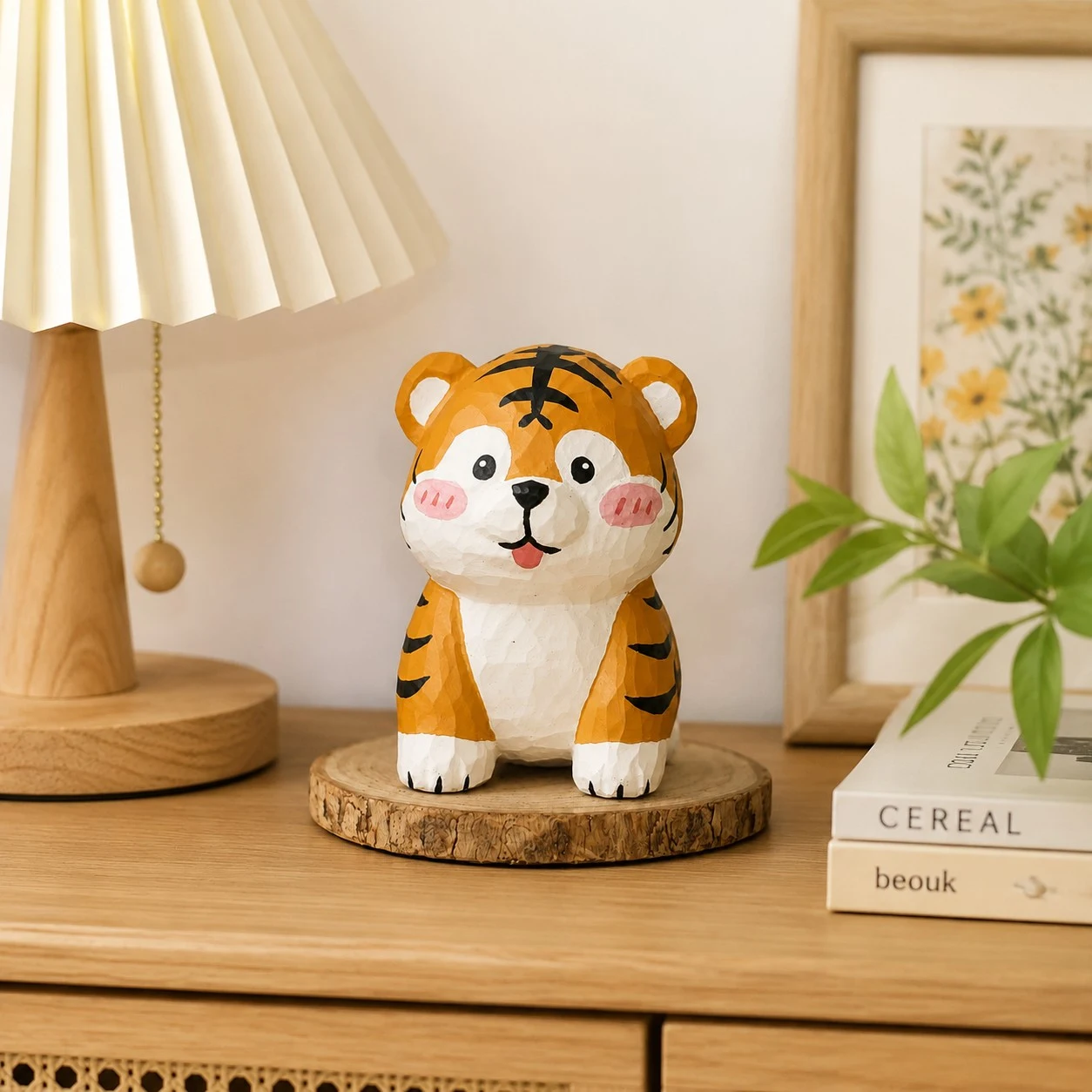 Handgesneden houten dierenbeeldjes