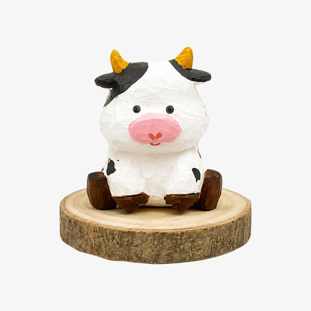 Handgesneden houten dierenbeeldjes