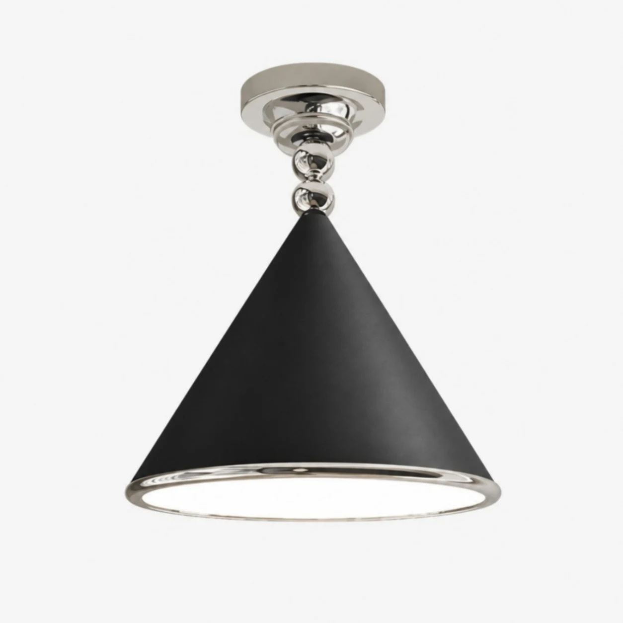 Black + Chrome 40 cm / 15.7 in ceiling light