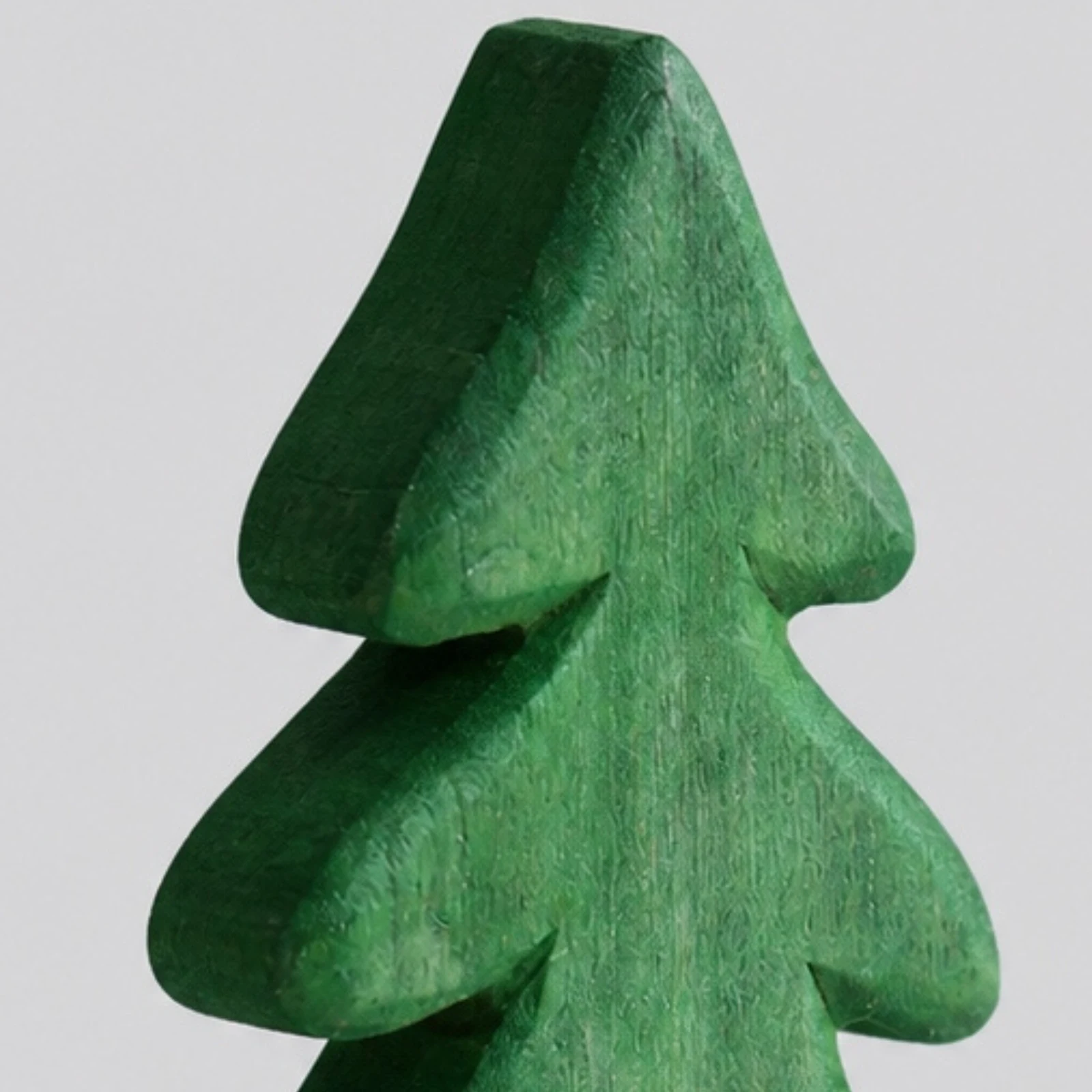 Groen geschilderd houtnerfdetail