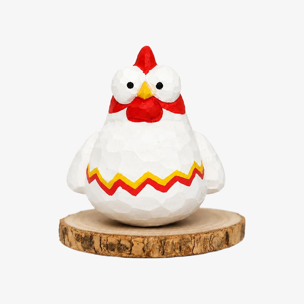 Handgesneden houten dierenbeeldjes