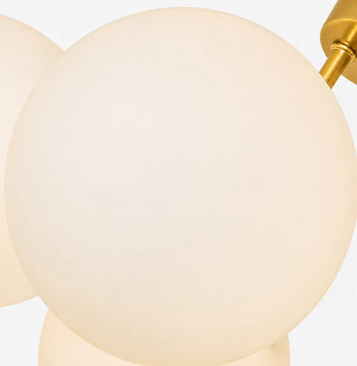 Glass globe shade detail
