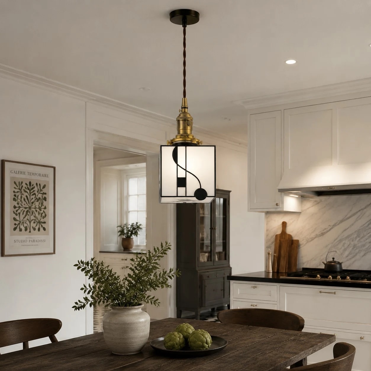 Bright kitchen dining space