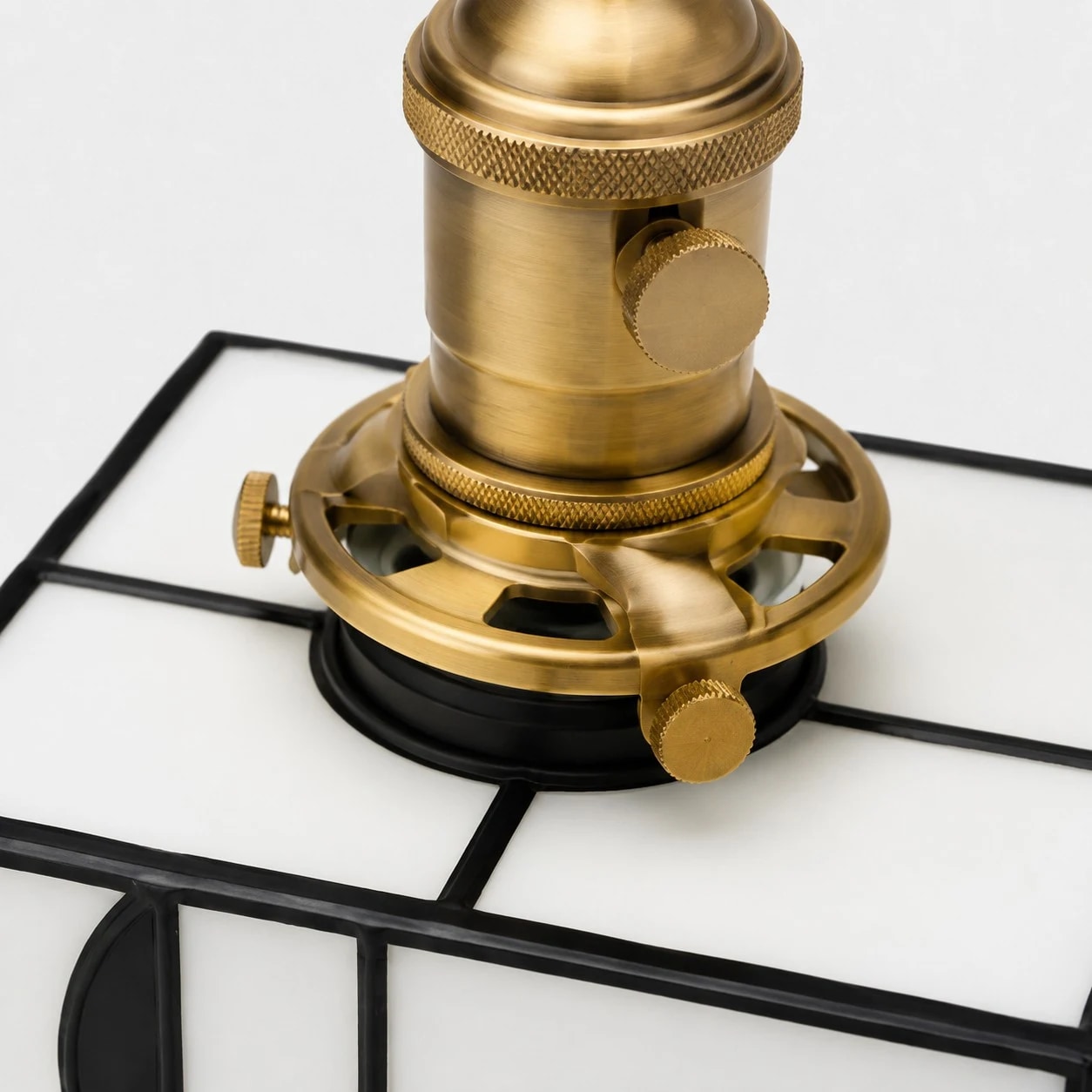 Antique brass lamp holder