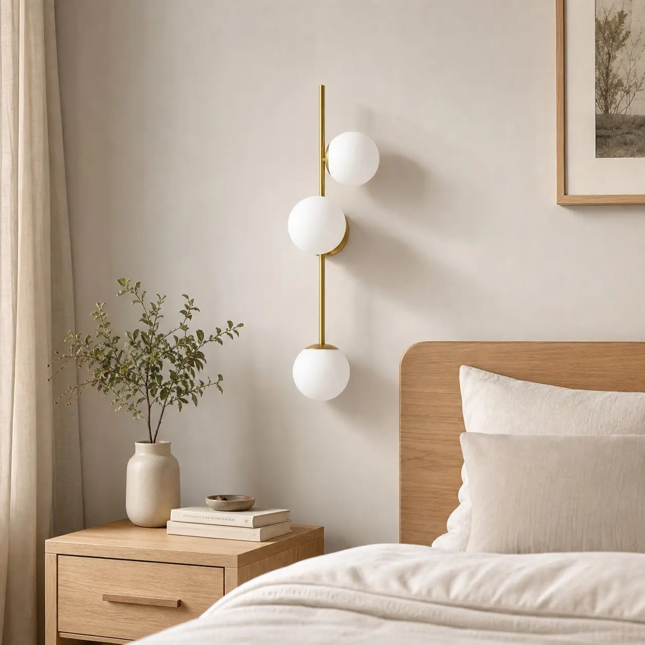 Wall sconce adding architectural character to a room