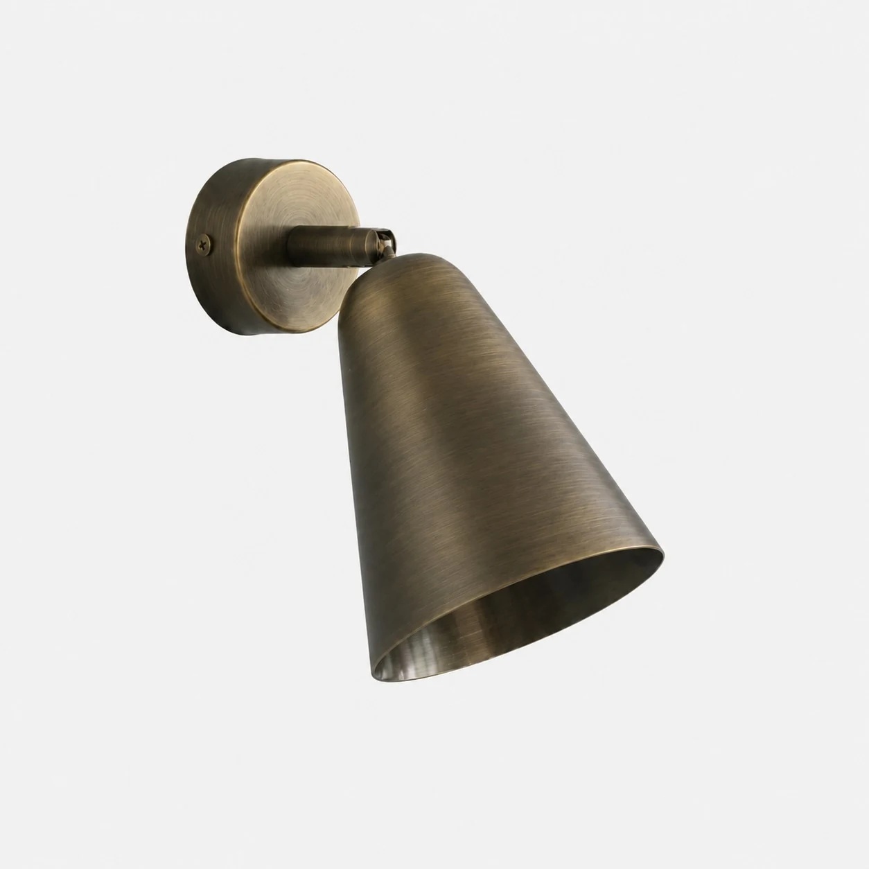 Vintage Aged Brass Picture Wall Light SKU