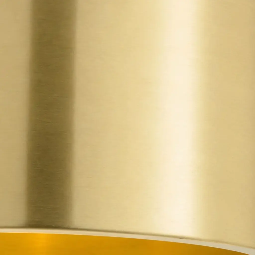 Close-up of the brushed brass texture