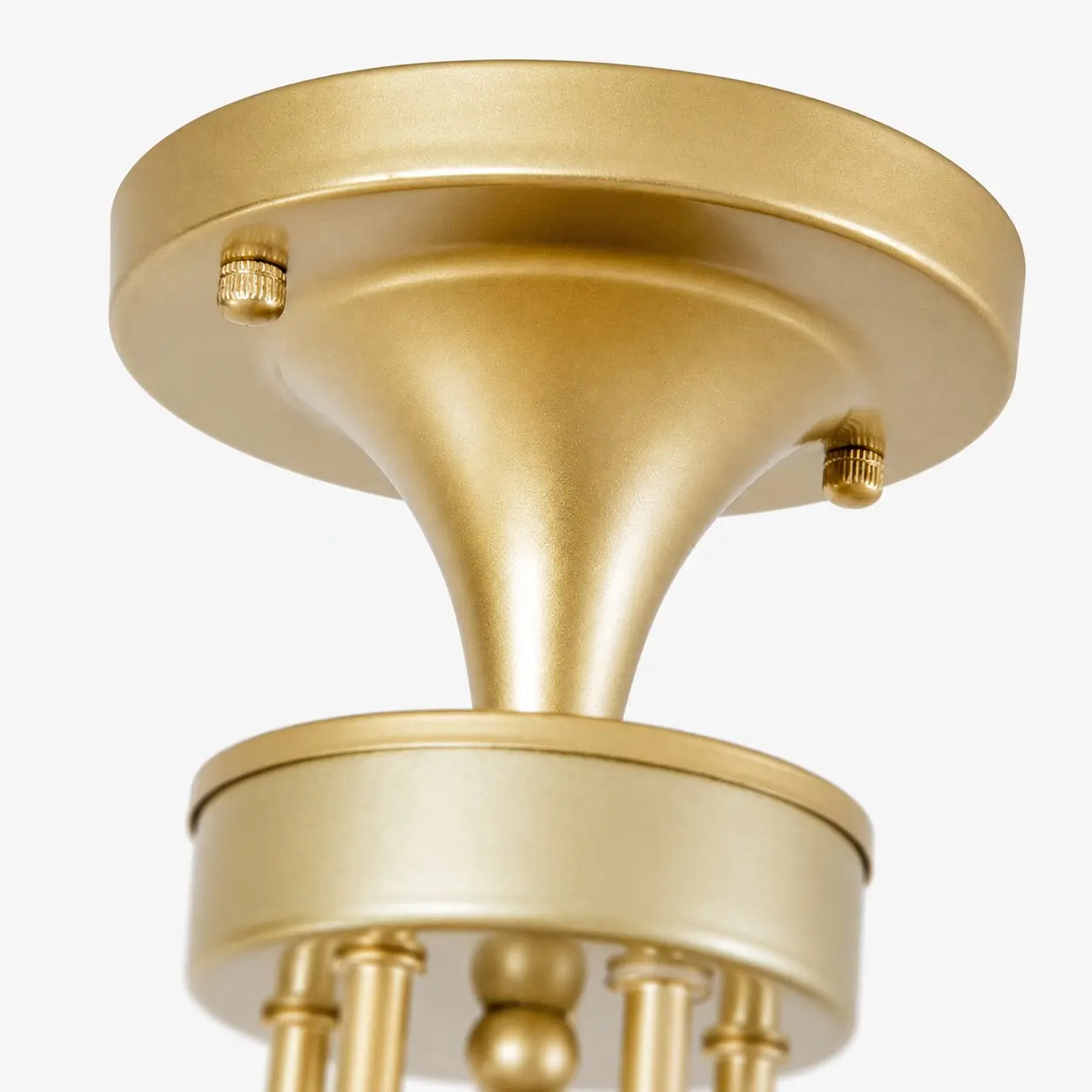Sturdy gold ceiling canopy detail