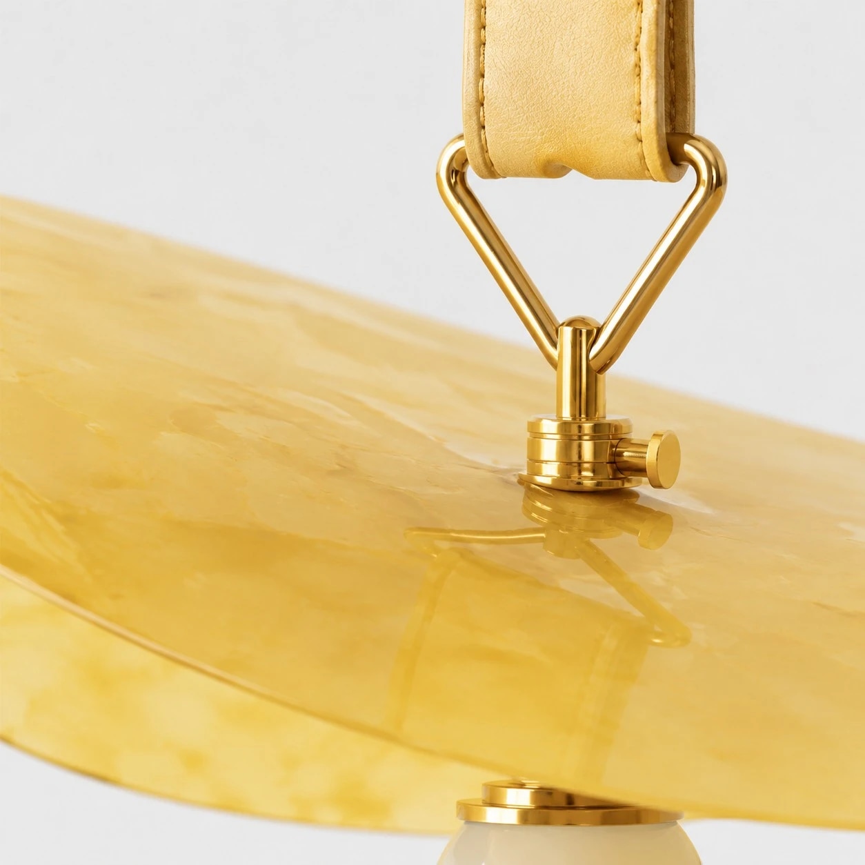 Polished brass connector