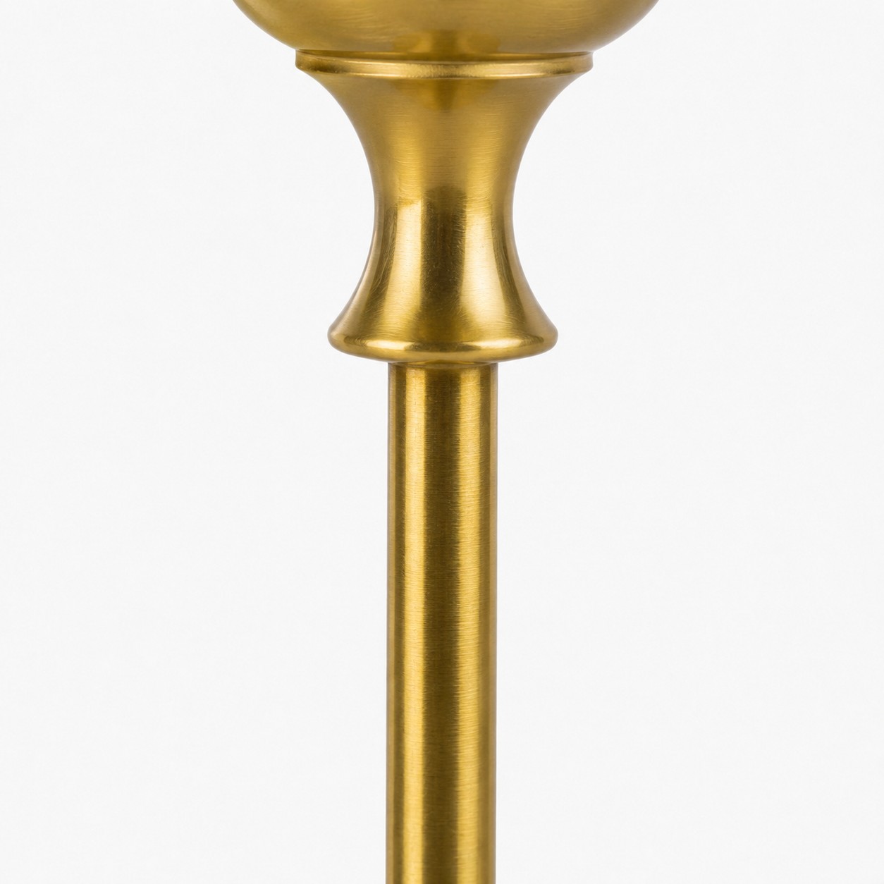 Vintage Messing-Kerzenhalter für eine einzelne Spitzkerze