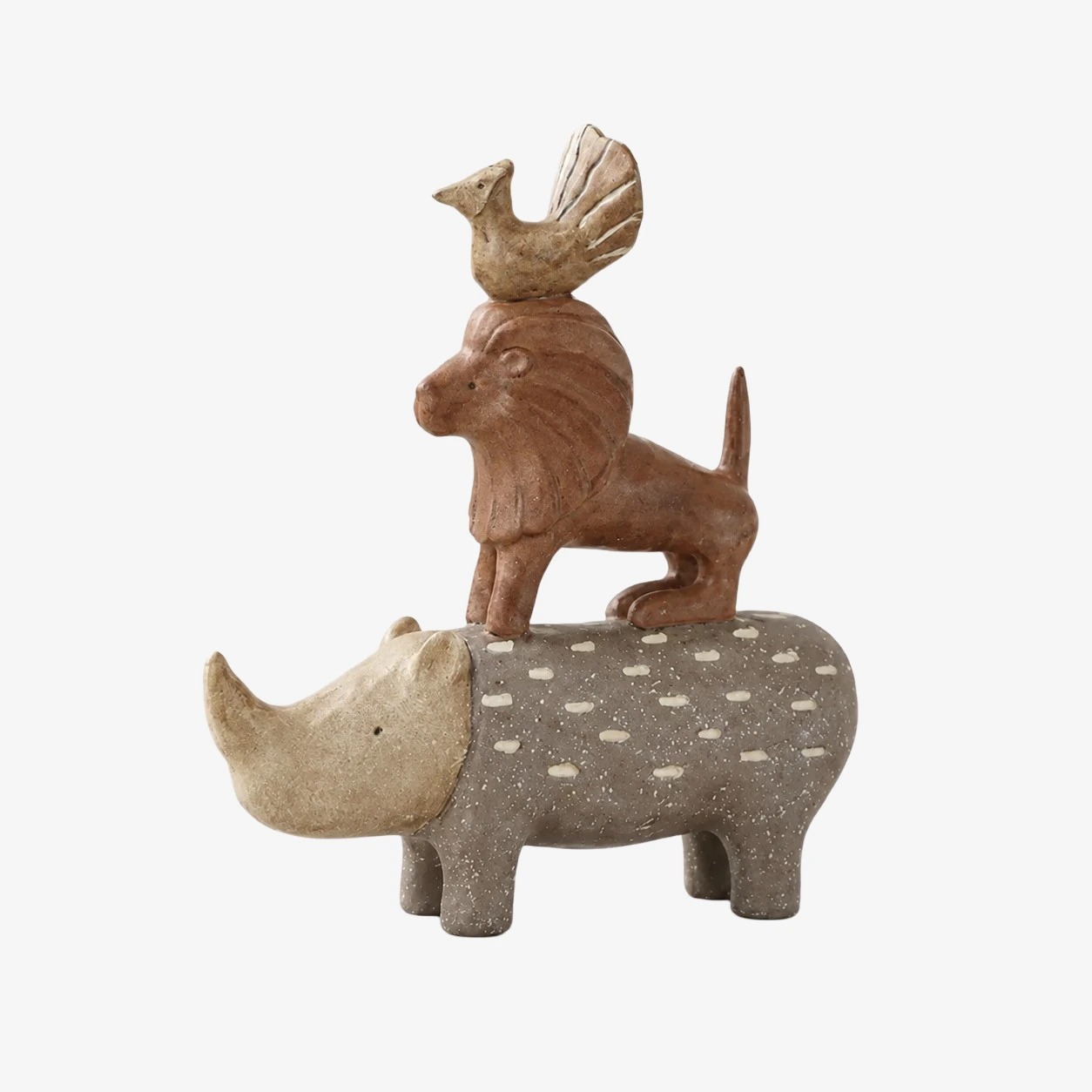 Scultura impilabile di animali in resina Qilin