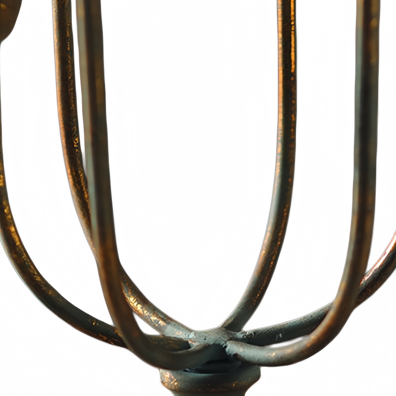 French Vintage Multi-Arm Iron Candle Holder 2
