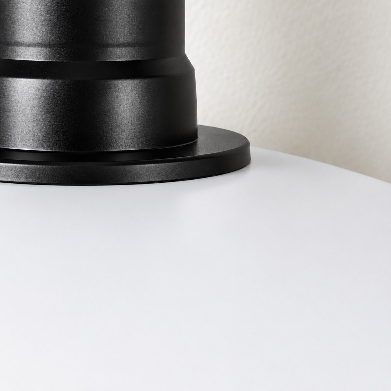 Smooth matte black finish feels sleek and refined