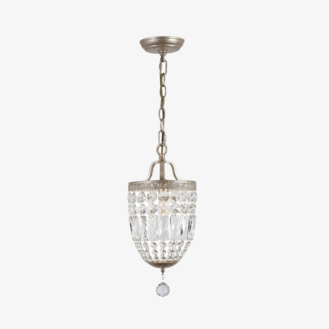 Faceted Crystal Lantern Mini Pendant Light SKU