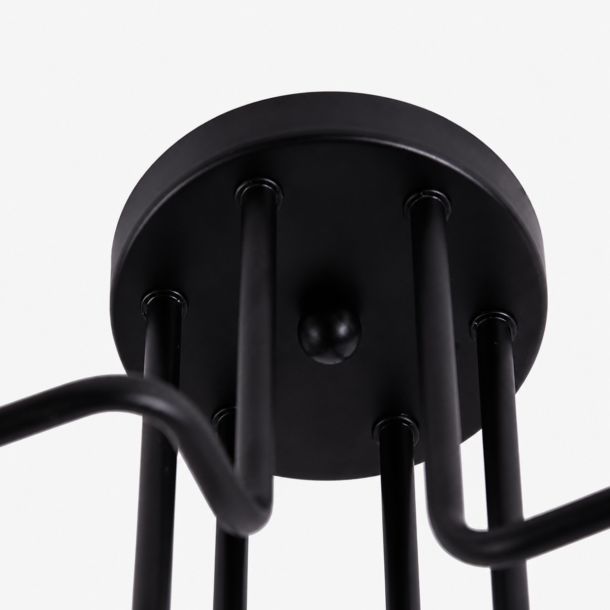 Round ceiling canopy and cable routing