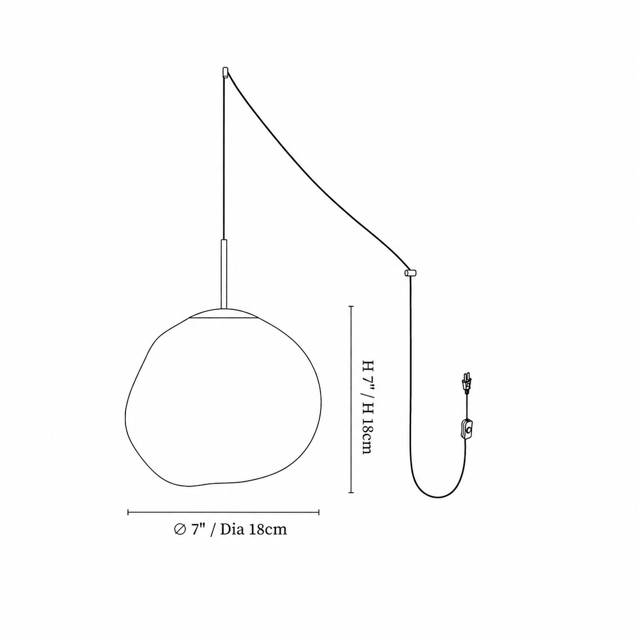Diámetro 18 cm / 7″