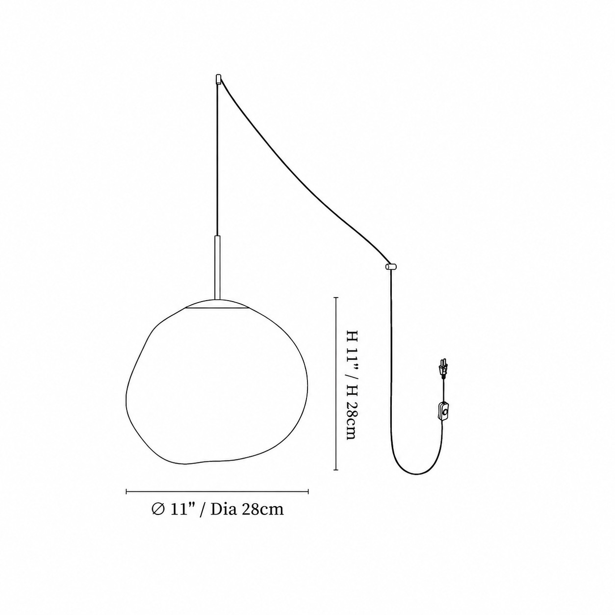 Diámetro 28 cm / 11″