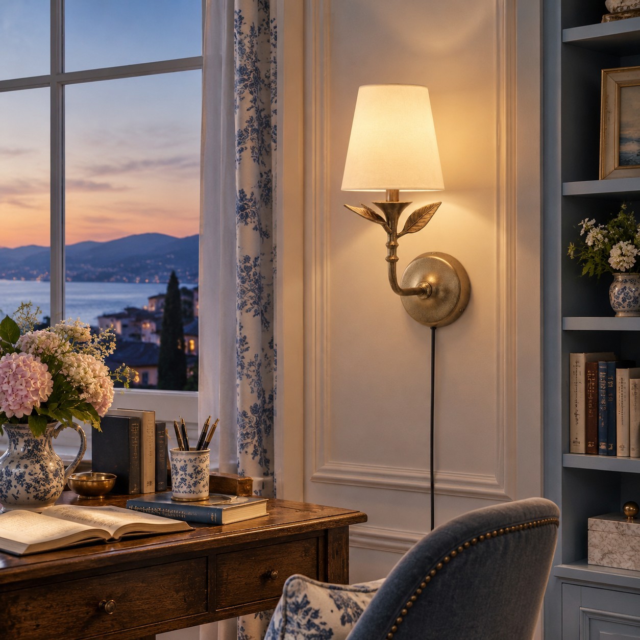 Das abendliche Arbeitszimmer